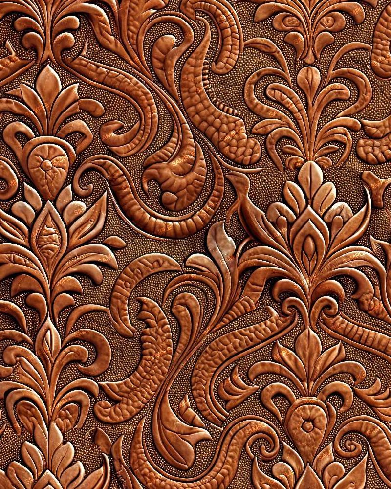 Tooled Leather Damask 44
