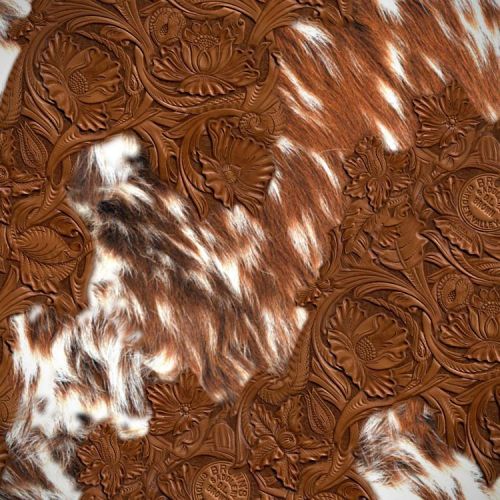 Tooled Leather Highland Cow 22