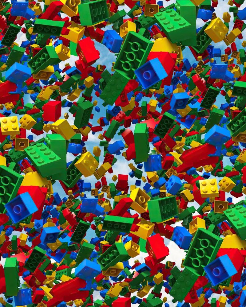 Toy Bricks Falling 23