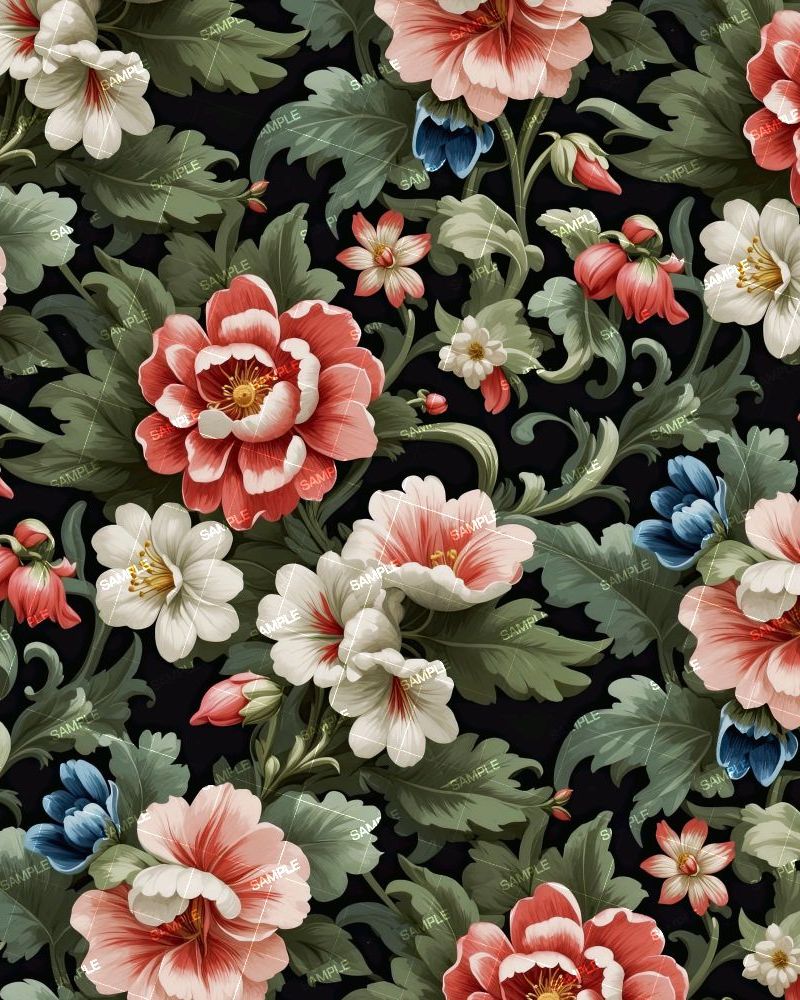 Traditional English Wallpaper Pattern 43
