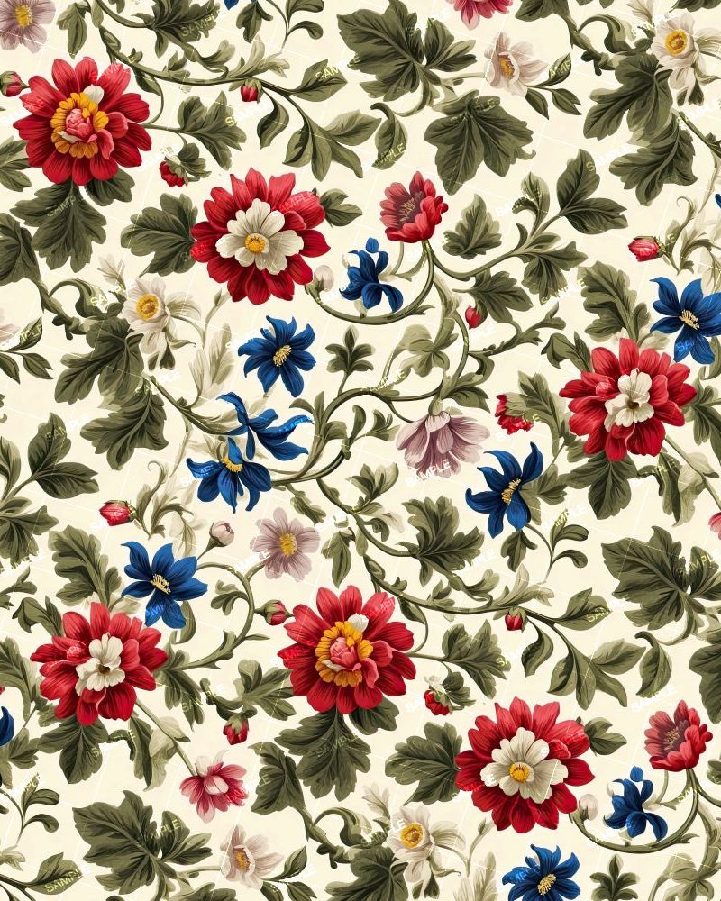 Traditional English Wallpaper Pattern 44
