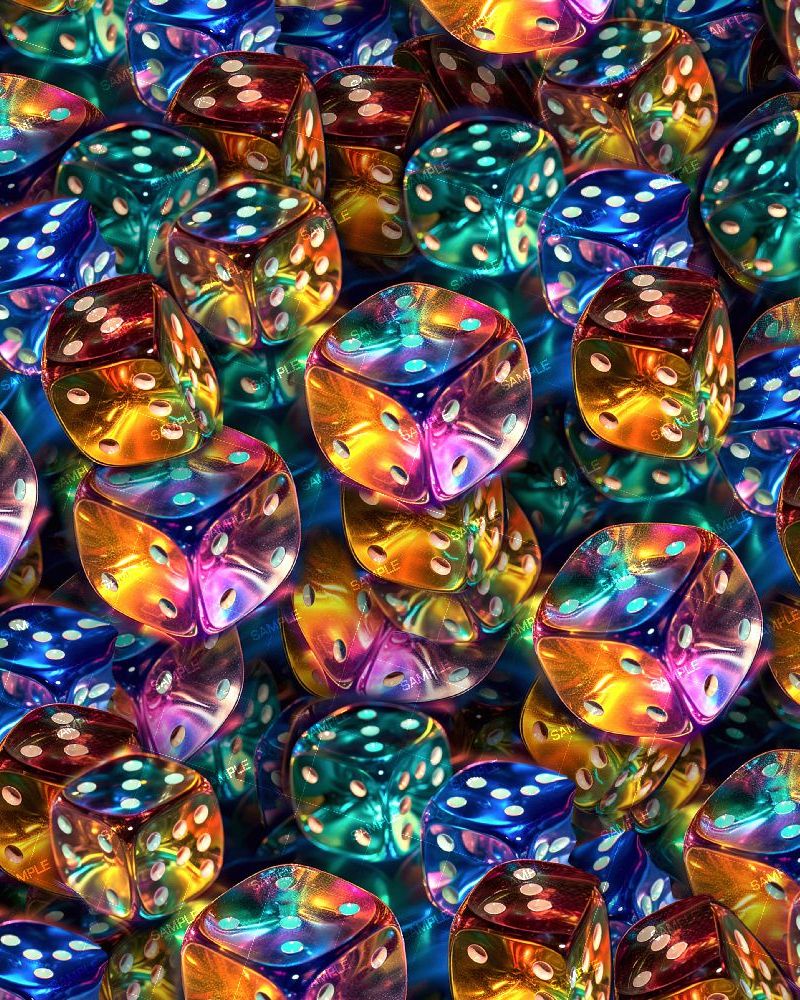 Translucent Colored Dice