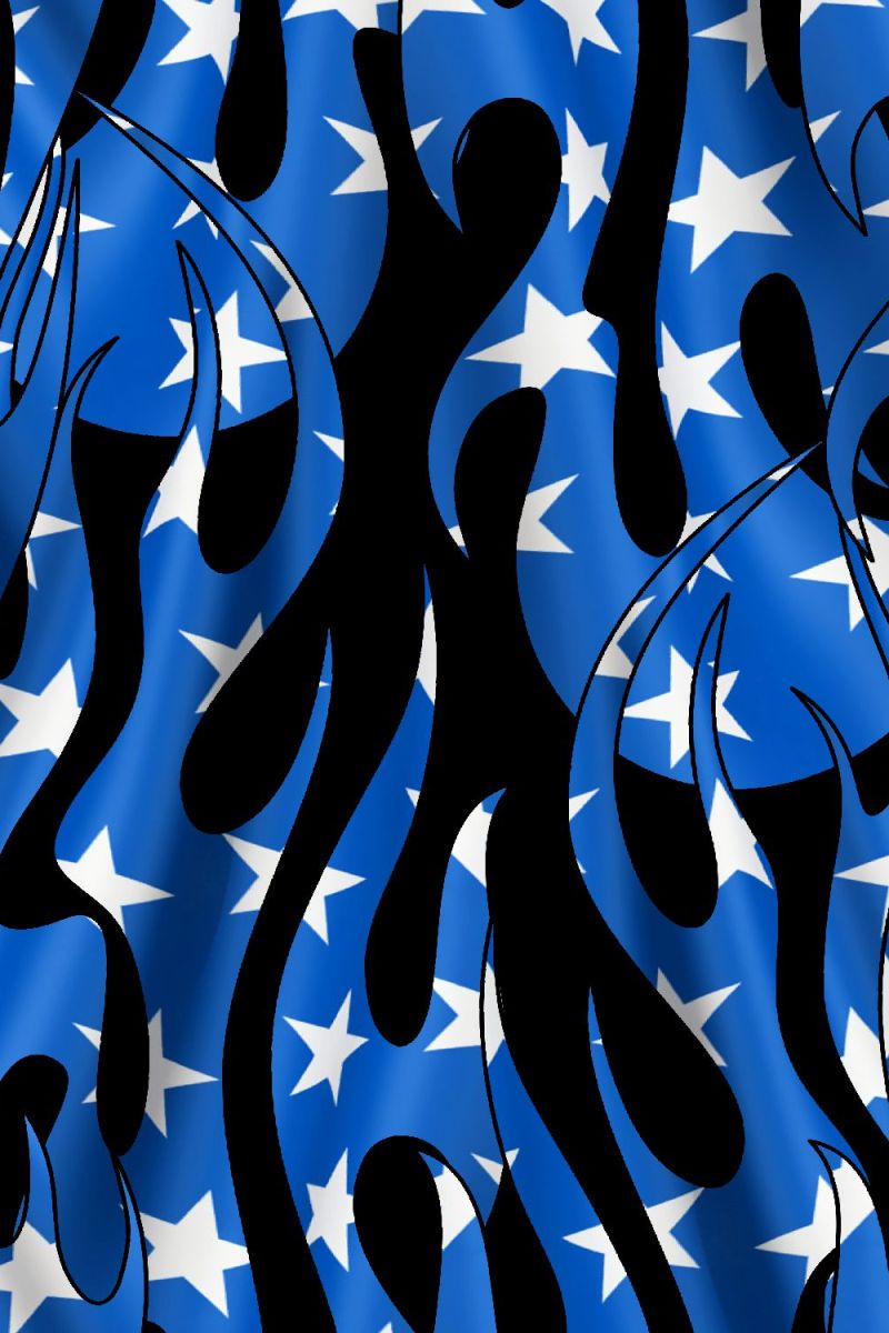 Tribal Flames US Flag 20