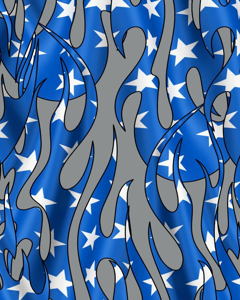 Tribal Flames US Flag 21