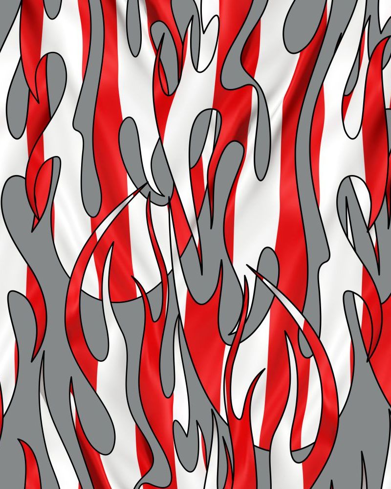 Tribal Flames US Flag 22