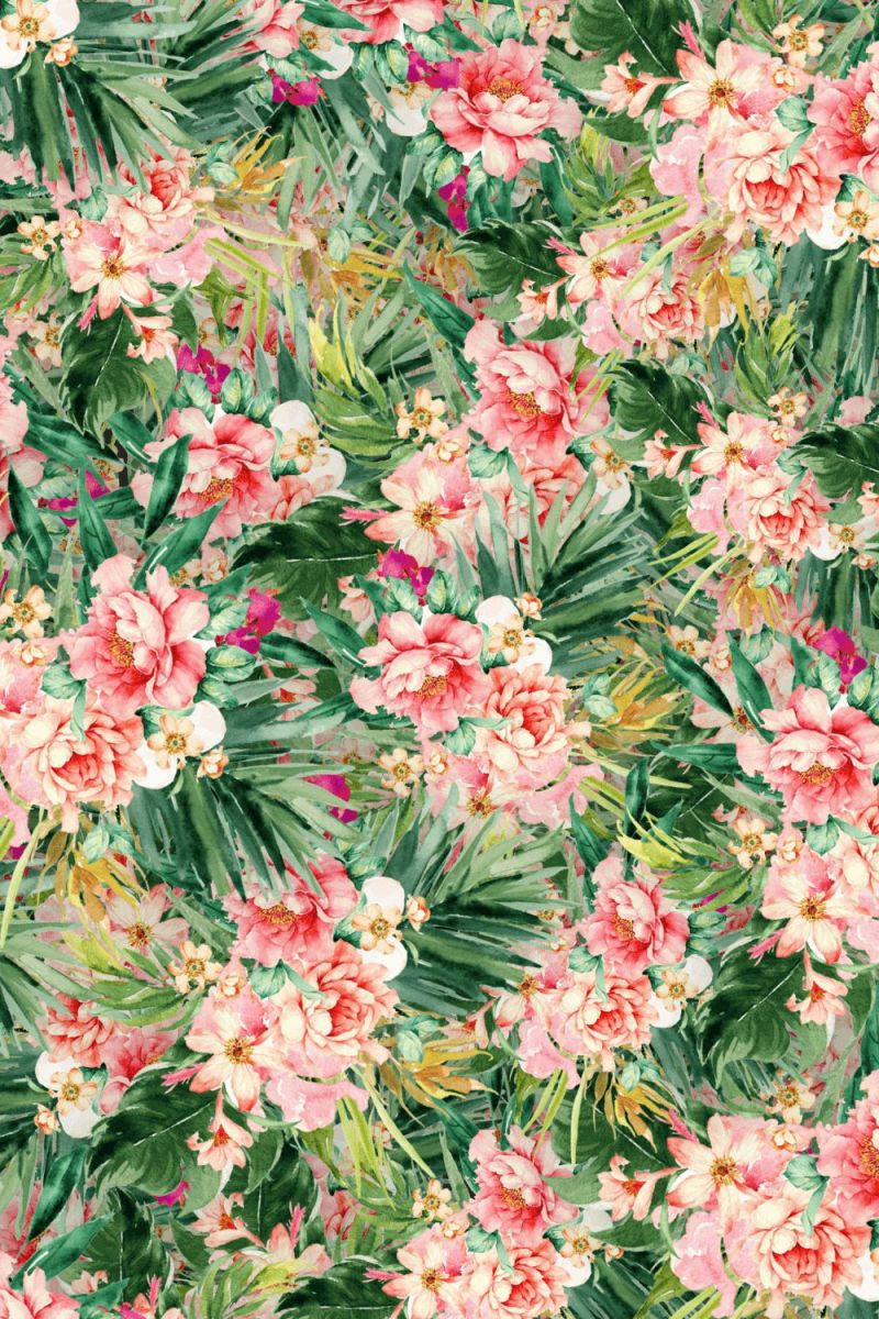 Tropical Watercolor Flowers