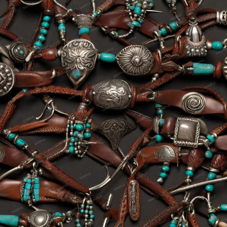 Turquoise and Leather 43
