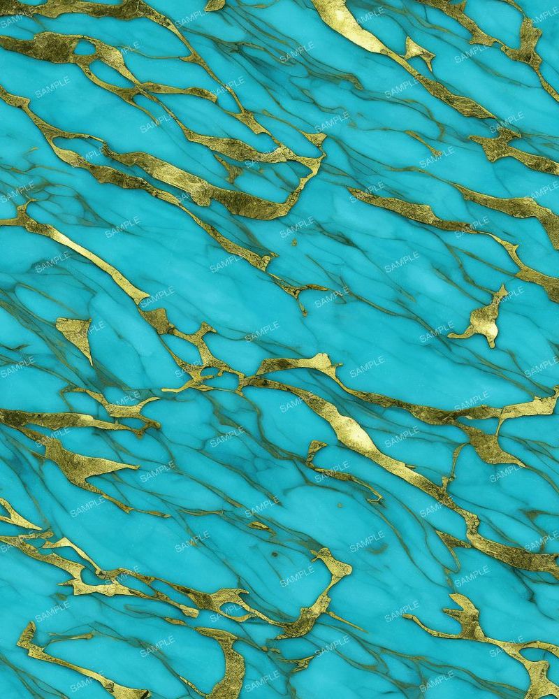 Turquoise with Thin Gold Veins