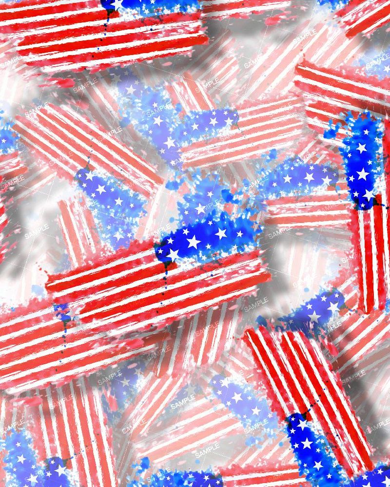 U S Flag Watercolor 24