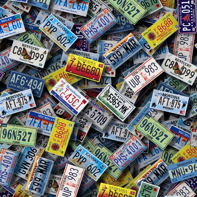 US Car Tags 23