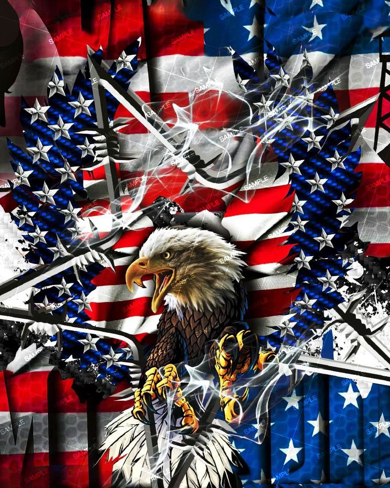 US Flag Eagle POW MIA