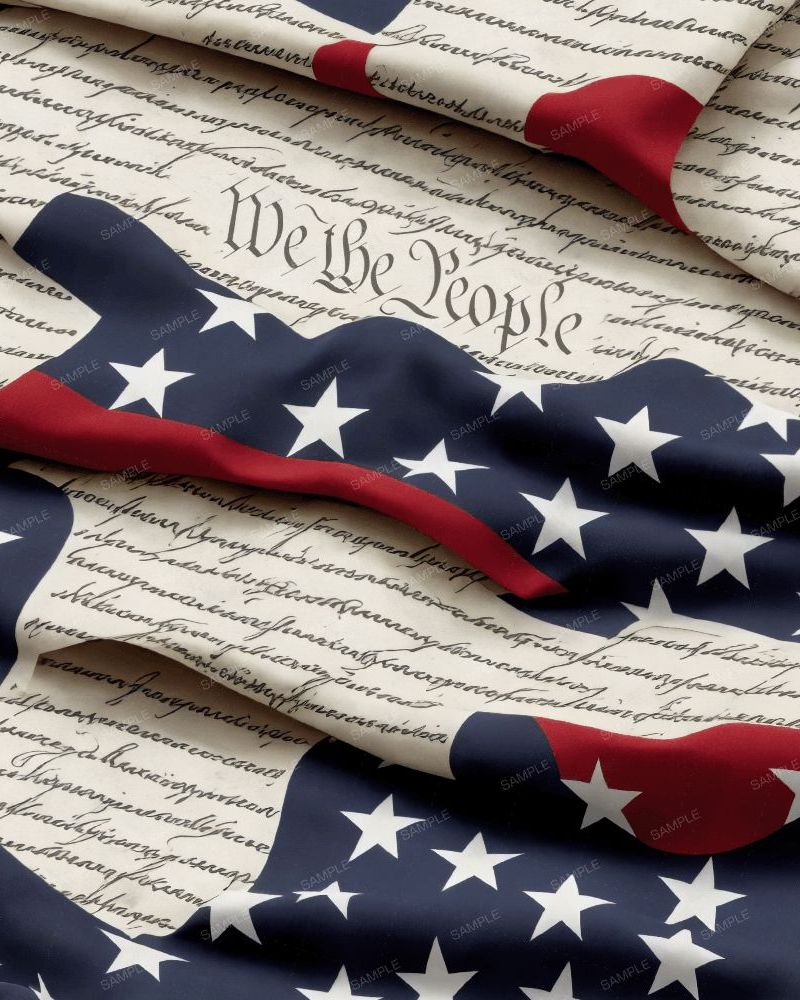 US Flag and Constitution 42