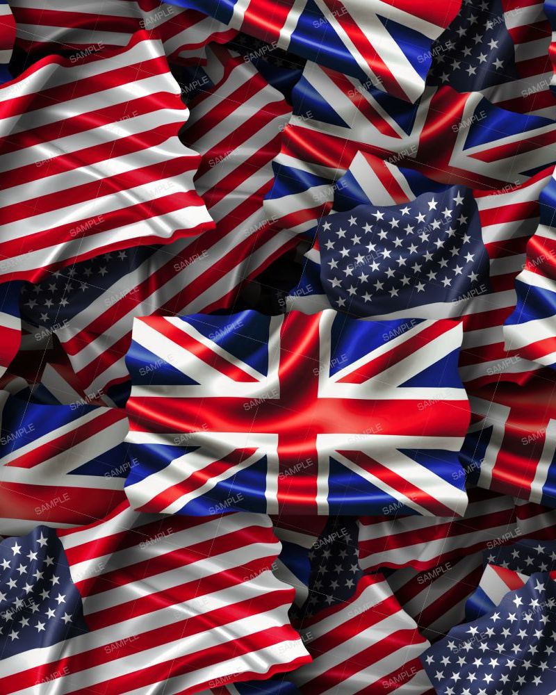 US and British Flags