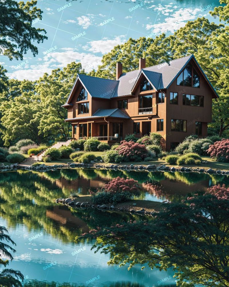 Vacation House with Pond