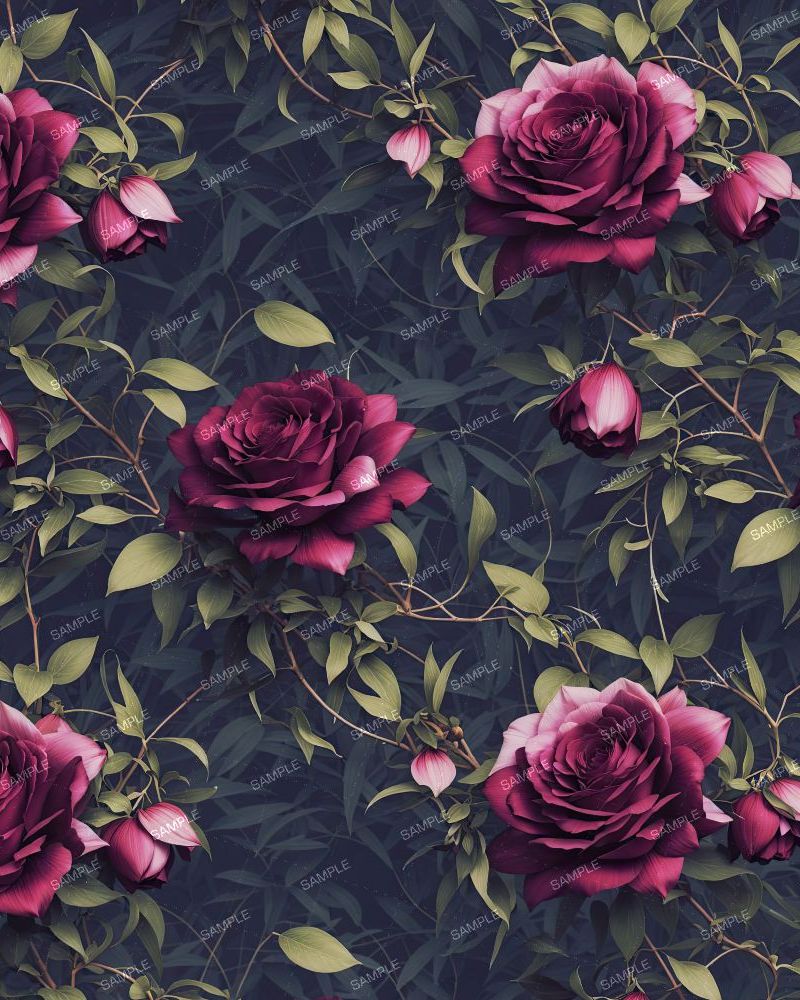 Vintage Botanical Wallpaper Flower Pattern 46