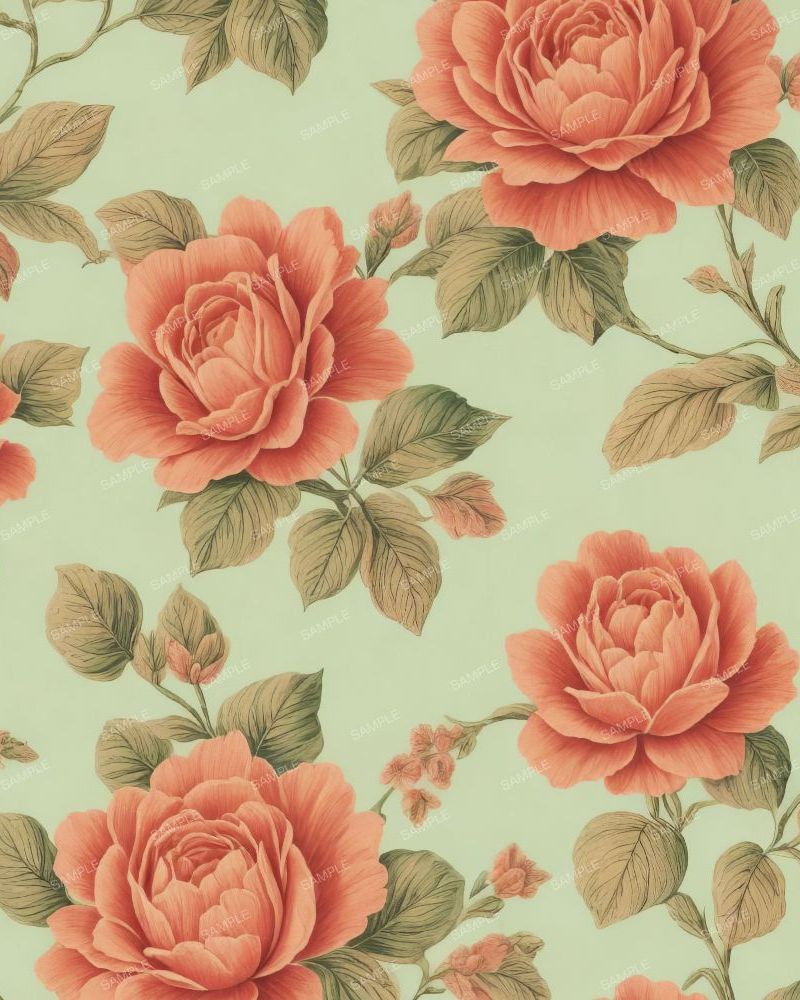 Vintage Flower Wallpaper Pattern 48