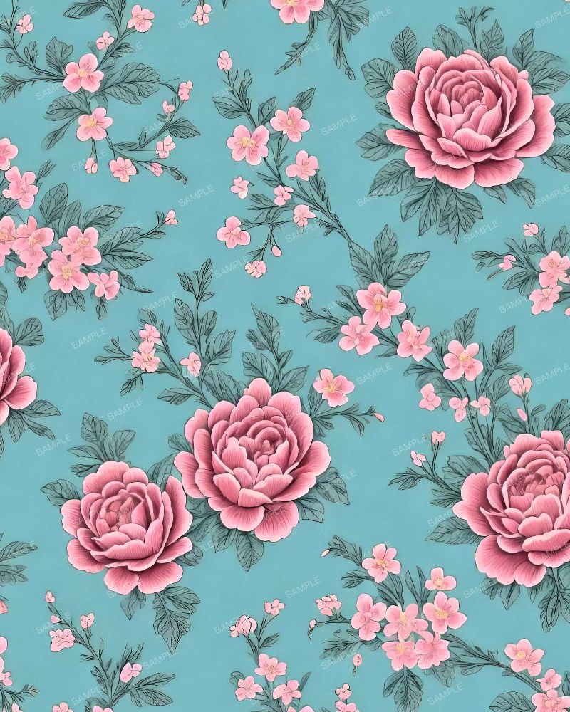 Vintage Flower Wallpaper Pattern 49