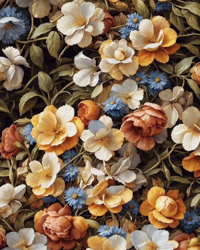 Vintage Flowers Painting 45