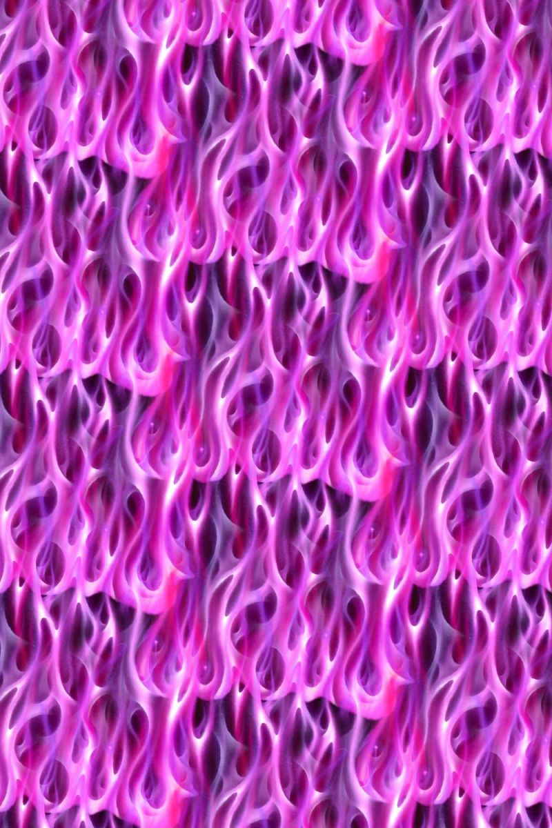 Violet Airbrushed Flames 22