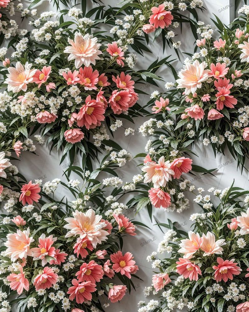 Watercolor Flower Pattern 43