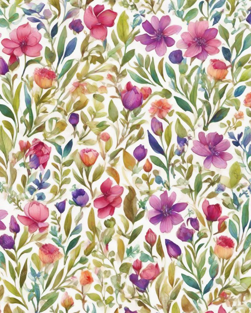 Water Color Flowers 44