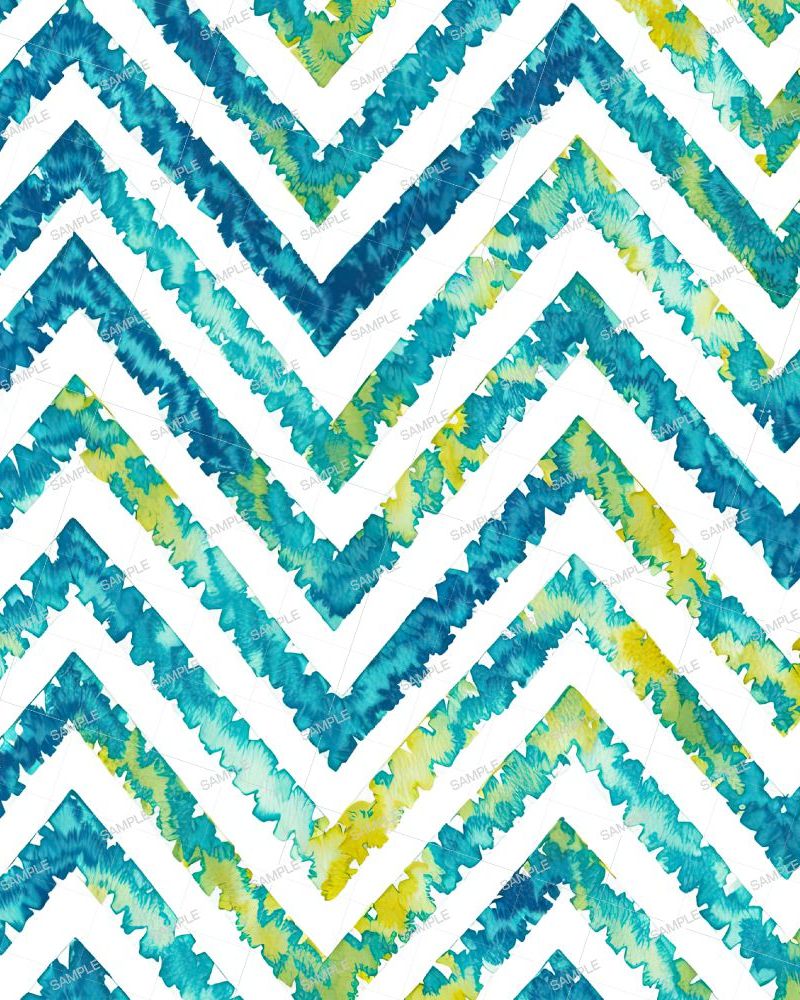 Watercolor Chevron Zig Zag Pattern