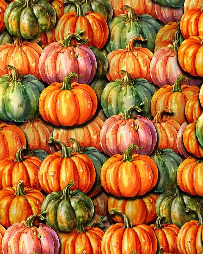 Watercolor Pumpkins 42