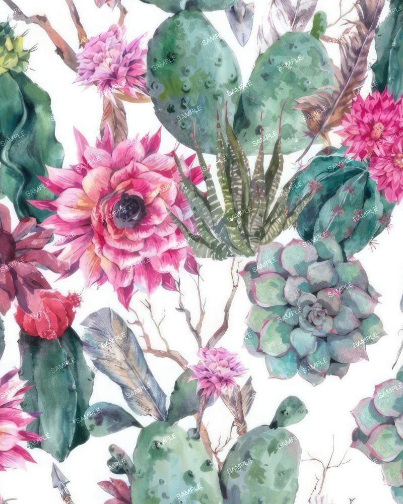 Watercolor Succulents 22