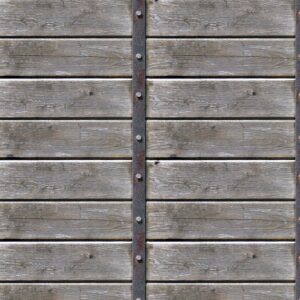 Weathered Wood with Iron Strap