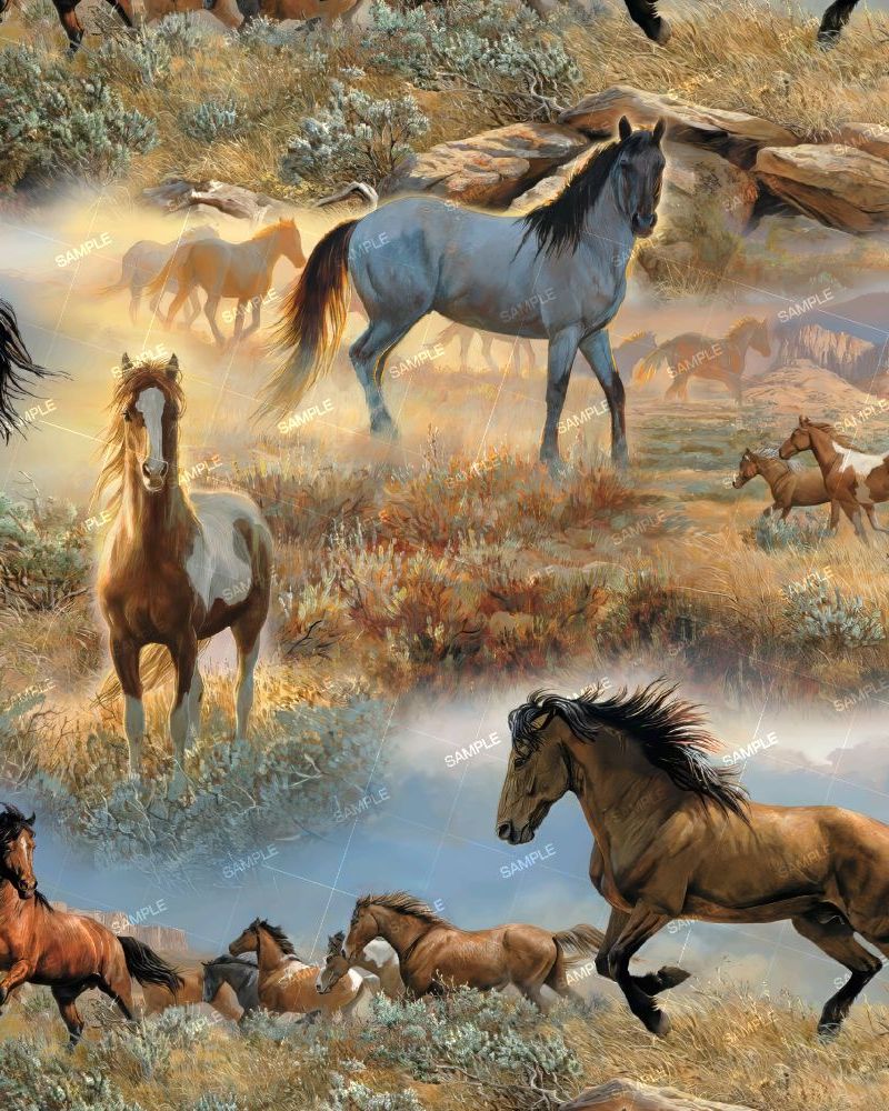 Wild Horses Painting
