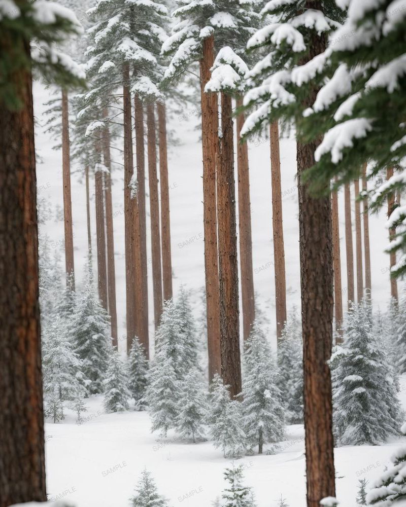 Winter Pine Forest