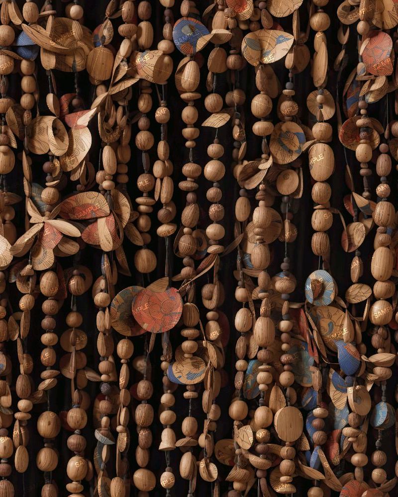 Wooden Bead Curtain 43