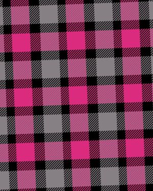 Woven Tartan Gingham Pink Gray Black