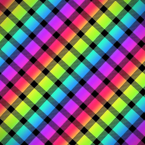 Woven Tartan Gingham Rainbow 22