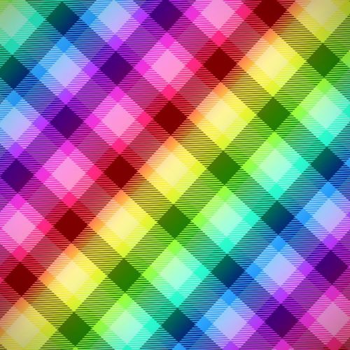 Woven Tartan Gingham Rainbow 23