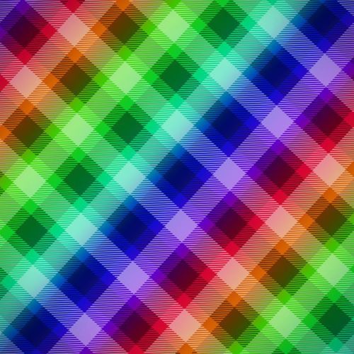 Woven Tartan Gingham Rainbow 24