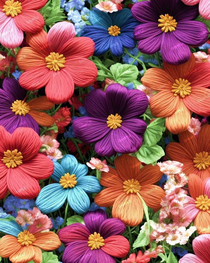 Embroidered Flowers 44