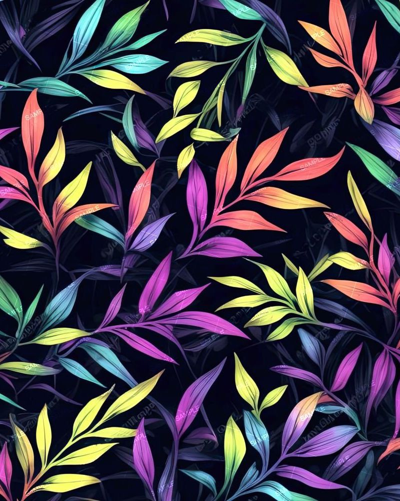 Neon Tropical Plants