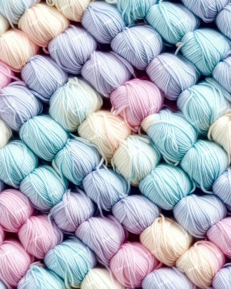 Skeins of Pastel Yarn 42