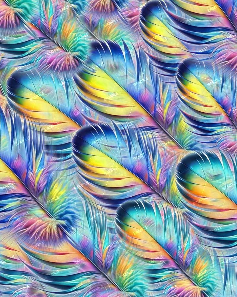 Colored Feathers