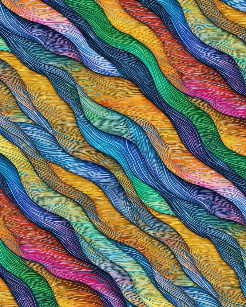 Colored Pencil Waves 42