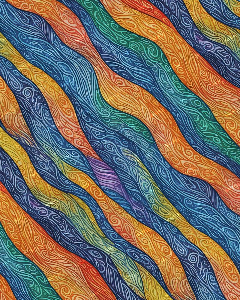 Colored Pencil Waves 43