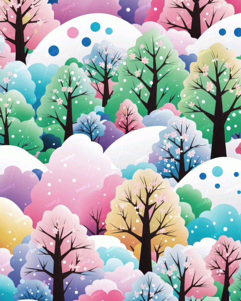 Spring Color Trees