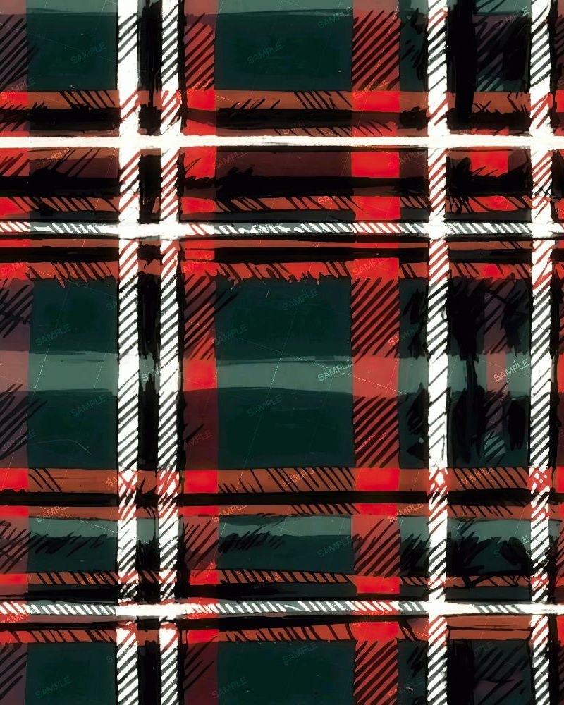 Hand Drawn Christmas Tartan