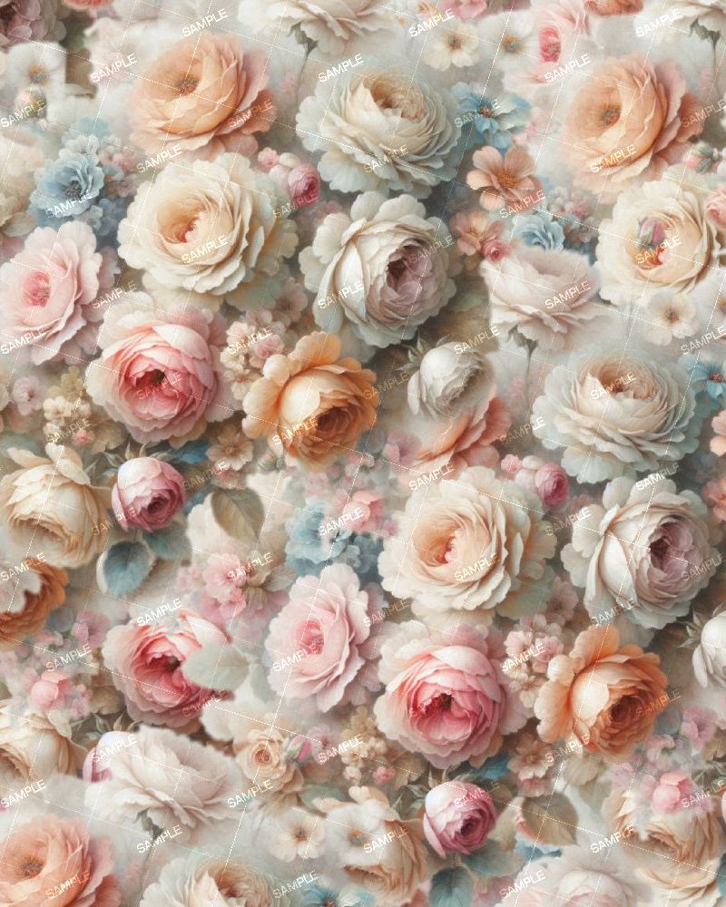 Pastel Victorian Flowers