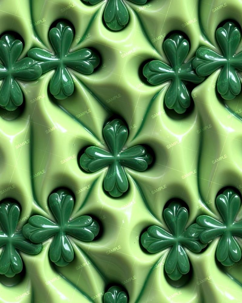 Plastic Shamrocks