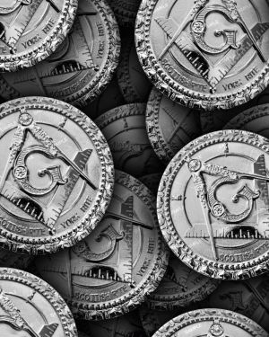 Silver Masonic Emblem