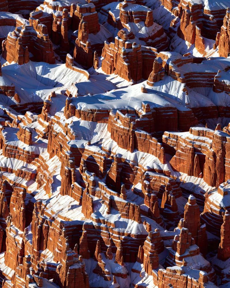Snowy Red Canyon