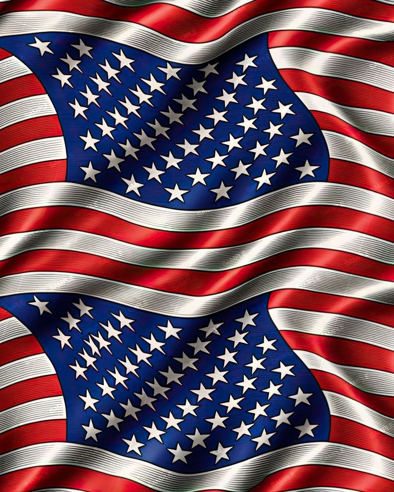 US Flag Waving 34