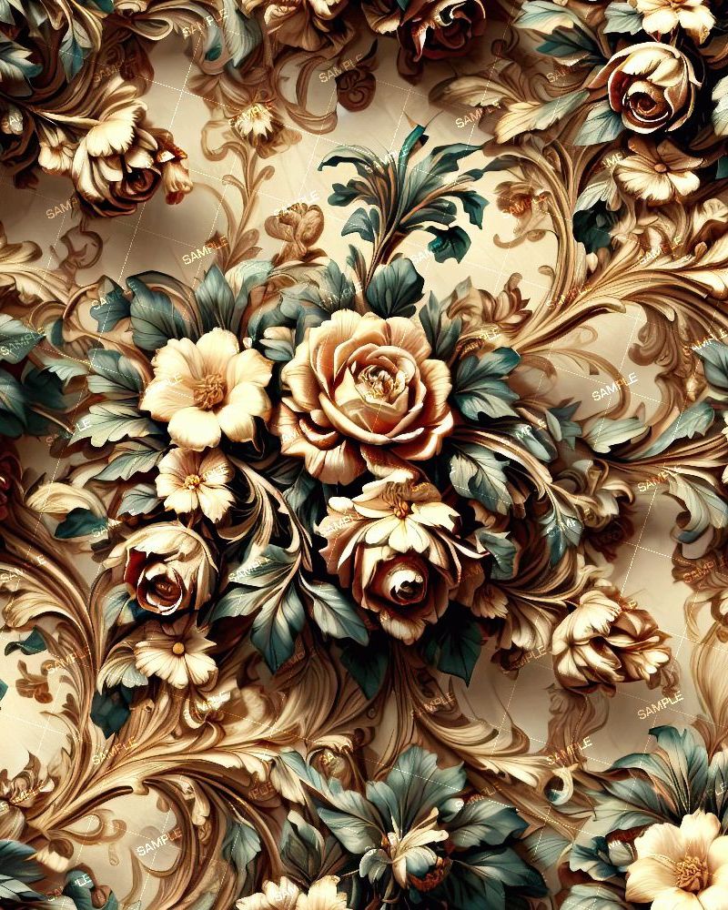 Vintage Baroque Flowers 59